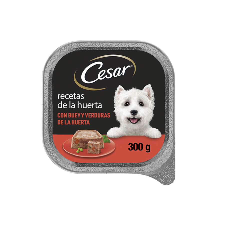 Cesar Lata comida húmeda Buey y verduritas 300gr image number null